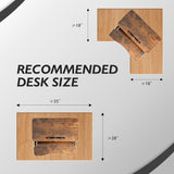 Homall 31“ Standing Desk Converter, Height Adjustable Stand up Desk Riser Home Office Desk with Deep Keyboard Tray for Laptop
