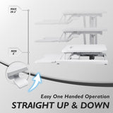 Homall 31“ Standing Desk Converter, Height Adjustable Stand up Desk Riser Home Office Desk with Deep Keyboard Tray for Laptop