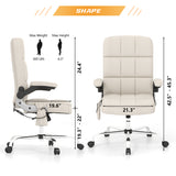 Homall Fabric Office Chair with Massage Function, Adjustable Tilt Angle and Flip-up Arms Executive Computer Chair
