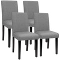 Homall Dining Chairs Set of 4 Mid Century Fabric Kitchen Room Chairs Living Room Chairs Armless Side Chairs with Solid Wood Legs